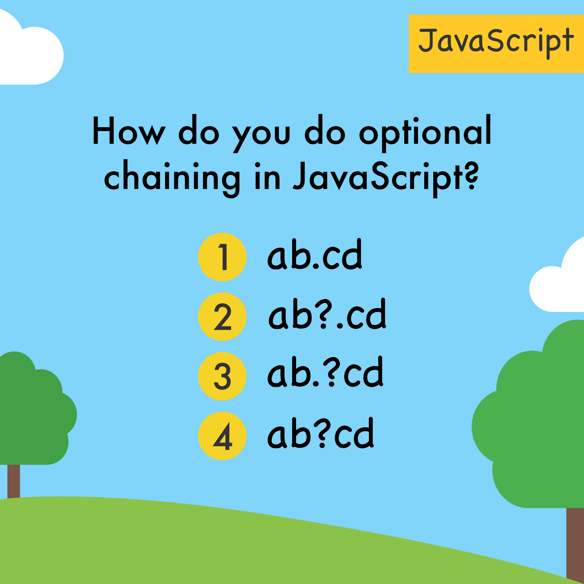 How do you do optional chaining in JavaScript?